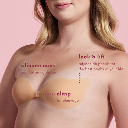 Seamless Sculpting Bra with Silicone Cups