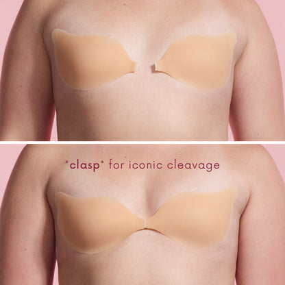 Seamless Sculpting Bra with Silicone Cups