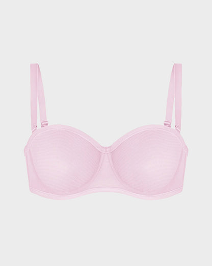 Strapless Mesh Underwire Bra – Stay Put & Natural Lift