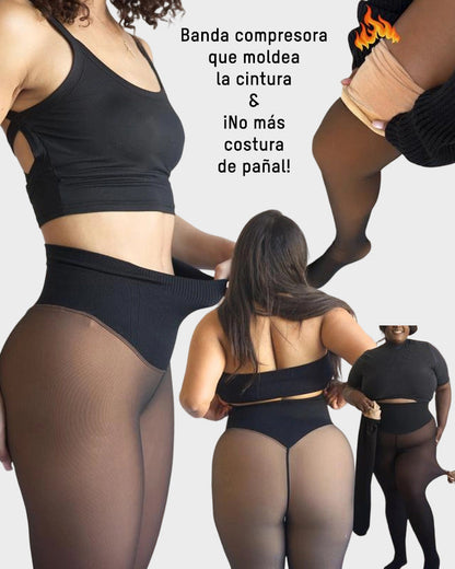 Medias Térmicas Adelgazantes de Una Sola Costura Virales
