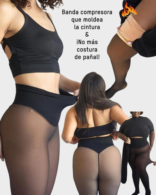 Medias Térmicas Adelgazantes de Una Sola Costura Virales