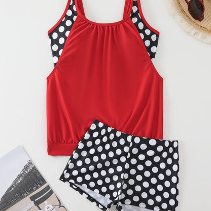 Women's Polka Dot Two Piece Swimsuit