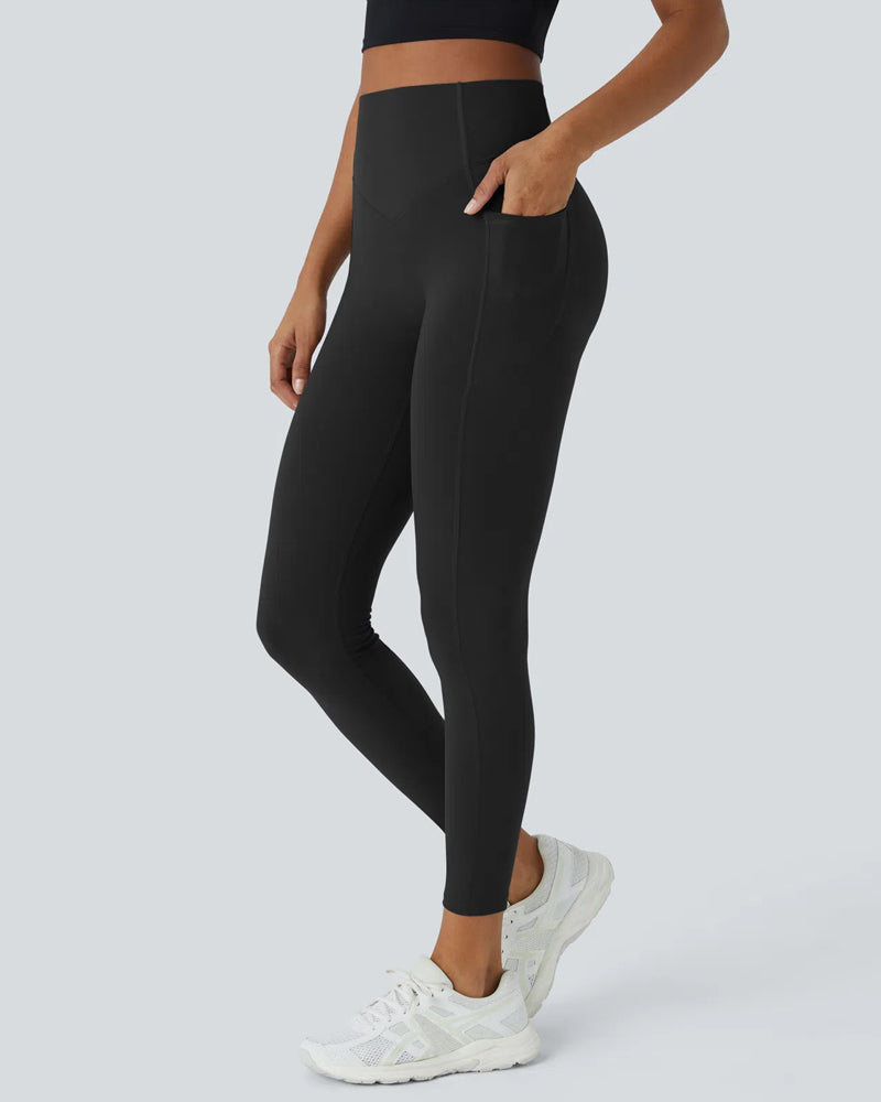 🔥Flash Sale🔥 High Waisted Butt Lifting Tummy Control Side Pocket Shaping Training Leggings