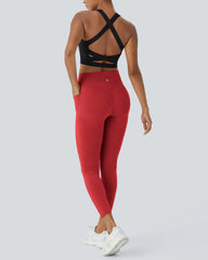 Curvyify High Waisted Butt Lifting Tummy Control Side Pocket Shaping Workout Training Leggings
